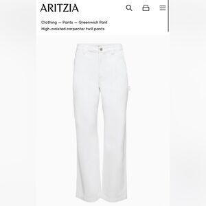 Aritzia TNA white pants